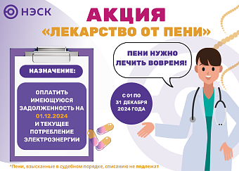 Акция «Лекарство от пени!» продолжается